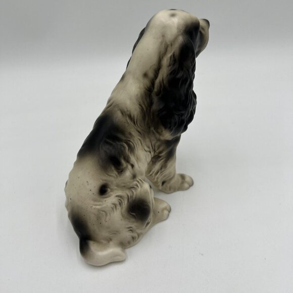 Vintage 6" Cocker Spaniel Dog Porcelain Figurine Erich Stauffer Mid Century Japa - Picture 8 of 16